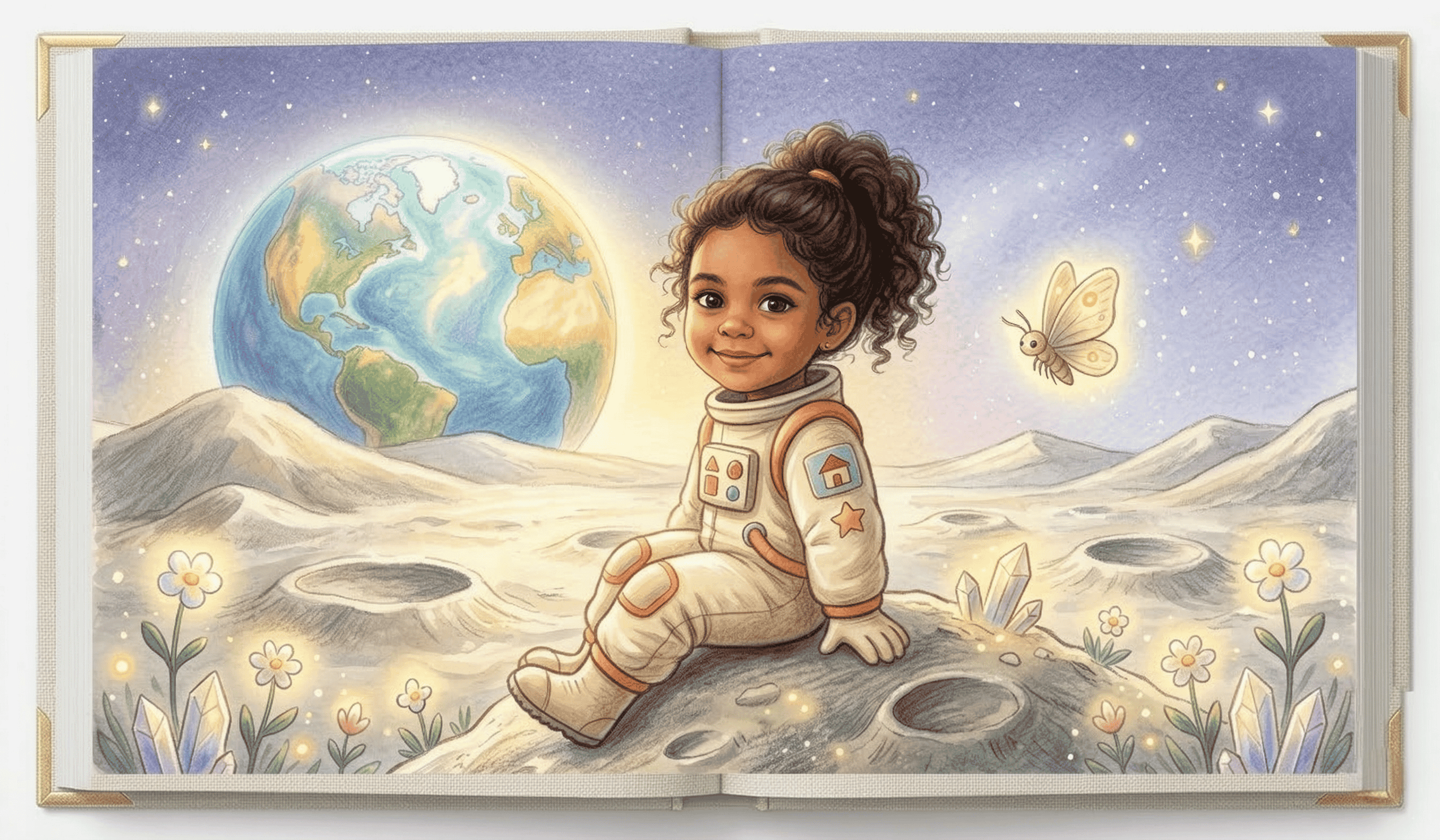 Personalised story book cover